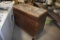 Wooden Rolling Display Case with Plexiglass Flip open Top