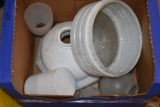 Box of Vintage Glass Lamp Shades