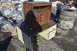 Metal Desk and Organizer