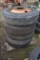 4 Michelin 11R24.5 Tires on 10 Lug Rims