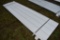 25 Pieces of 12' White Corrugated Metal Paneling