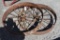 2 Vintage Steel Wheels