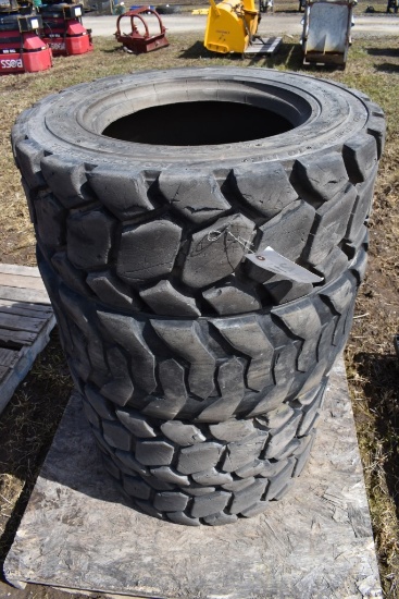 4 10-16.5 Skid Steer Tires