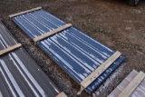 27 10' Sections of Navy Blue Corrugated Metal Paneling