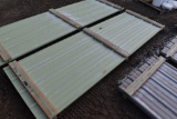 29 10' Sections of Light Green Corrugated Metal Paneling