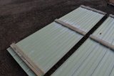 25 10' Sections of Light Green Corrugated Metal Paneling