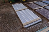 41 10' Sections of Grey Corrugated Metal Paneling