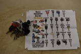 24 Piece Heavy Equipment Key Set