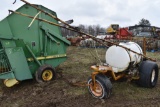 140 Gallon Tricycle Boom Sprayer on Racing Slicks