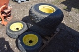 Set of John Deere Turf Tires