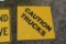 Caution Trucks Sign