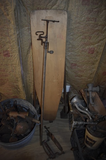 Vintage Ironing Board with Vintage Wringer