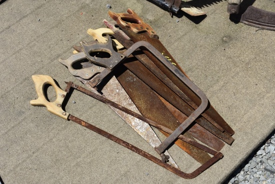 8 Vintage Hand Saws