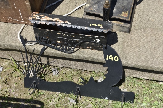 Welcome Fish Coat Hanger and Mail Box