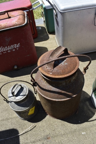 10qt and 2qt Milk Cans