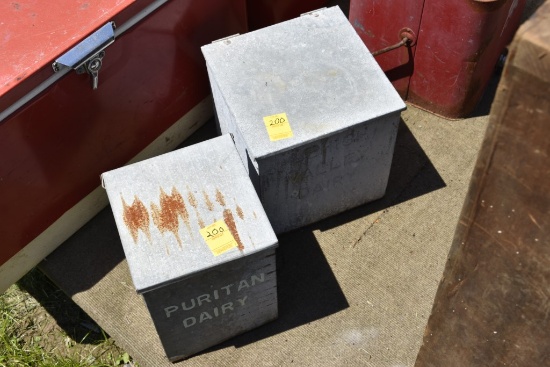 Lehigh Valley and Puritan Dairy Boxes