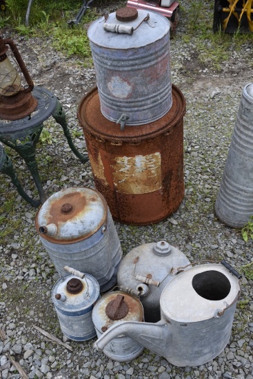 Group of Tin Containers