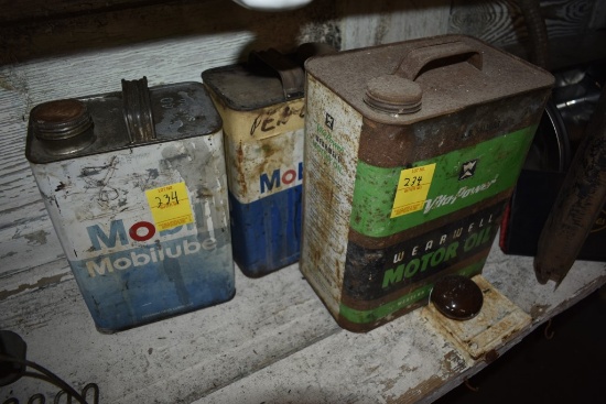 3 Oil Cans