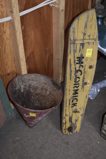 McCormick Sickle Bar Shield and Cone Bucket