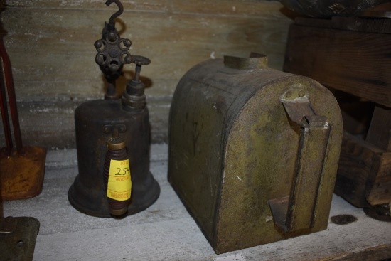 Vintage Torch and Dispensor