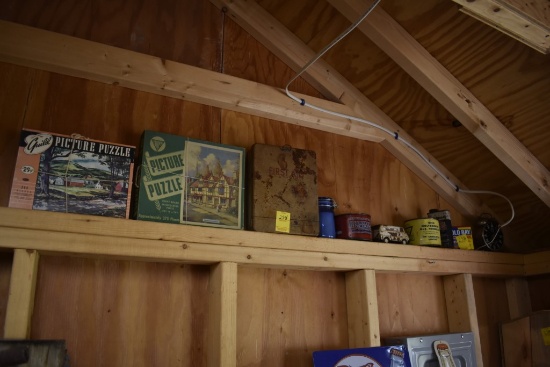 Medicine Cabinet and Misc Vintage Items