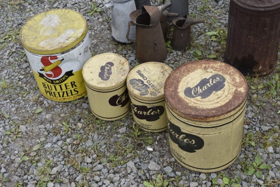 Group of Pretzel Tins