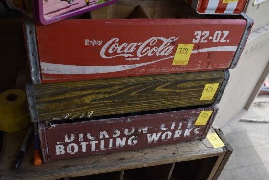 3 Soda Bottle Crates