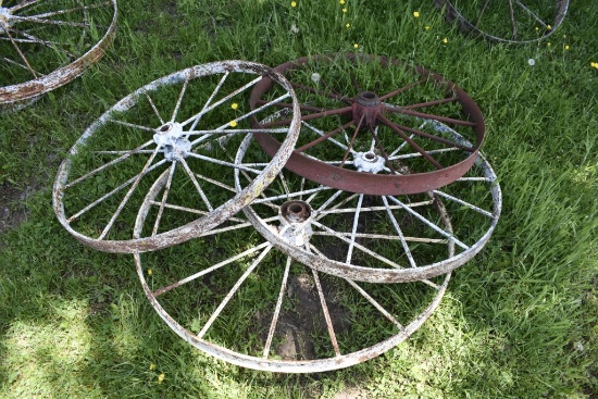 4 36" Steel Wheels