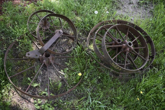 7 Misc Sized Steel Wheels