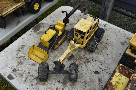 Tonka Grader and Tonka Crawler Loader Backhoe