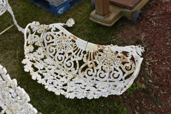 Vintage 38" Cast Iron Bench
