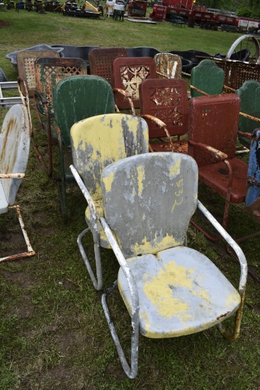 5 Vintage Metal Chairs