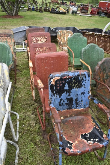 5 Vintage Metal Chairs