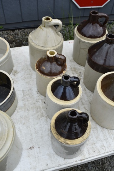 4 Jug Handle Crocks