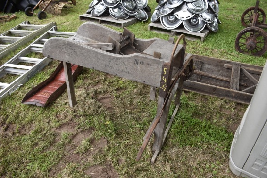 Vintage Wooden Packing Machine
