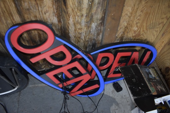2 Electric Open Sign
