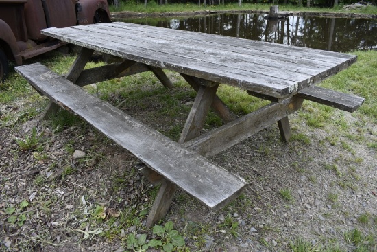 8' Wooden Picnic Table