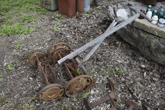 2 Vintage Reel Mowers