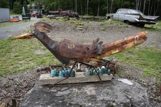Metal Road Runner Lawn Art