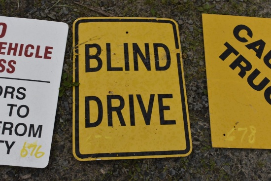 Blind Drive Sign