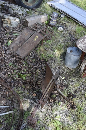 Single Bottom Plow, Car Ramps, Thatcher