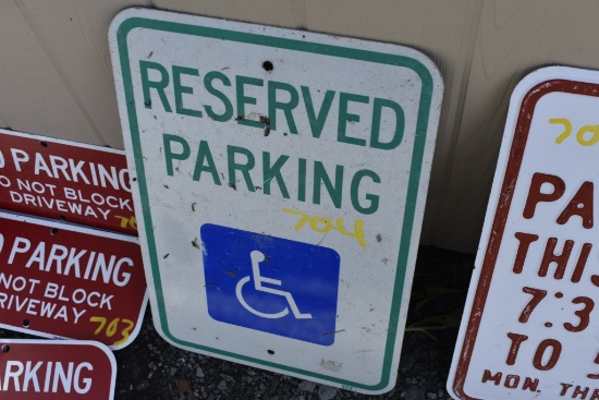 Reserved Parking Sign