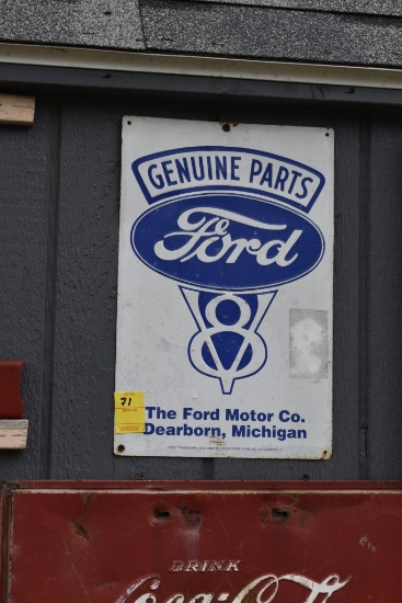 Ford Genuine Parts V8 Dearborn, Michigan Sign