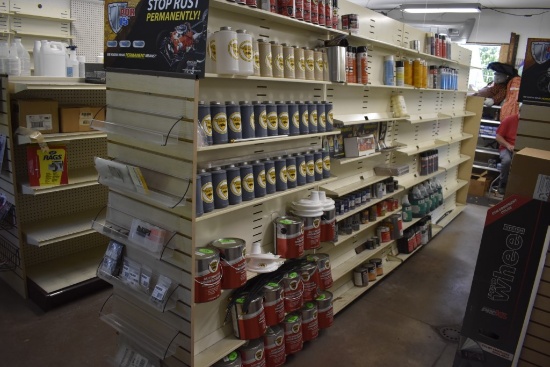 4 Sections of Double Sided Blockbuster Shelving