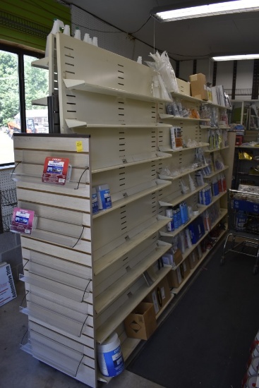 3 Sections of Double Sided Blockbuster Shelving