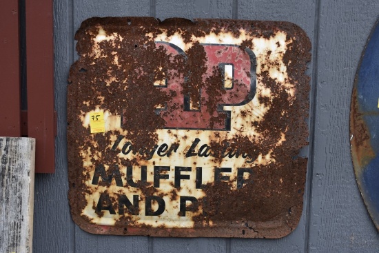 AP Longer Laster Mufflers and Pipes Sign