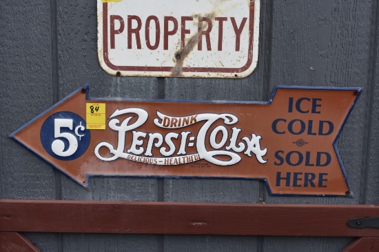 Drink Pepsi-Cola 5 Cent Sign