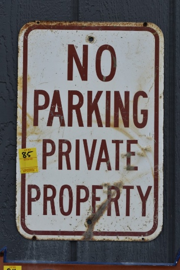 No Parking Private Property Sign