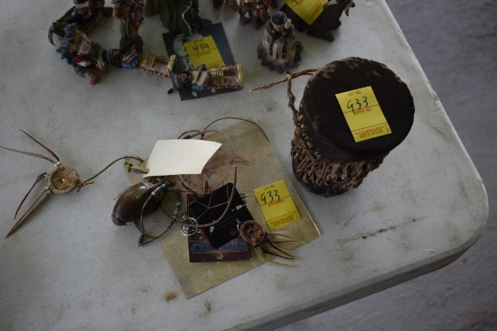Drum and Native American Jeweler