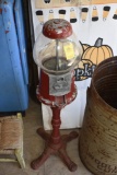 Vintage Gumball Machine on Stand